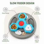 DogBedHouse Multi-Layer Puzzle & Anti-Slip Slow Feeder Bowl