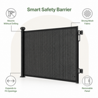 DogBedHouse No-Drill Adjustable Retractable Mesh Pet Gate