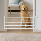 DogBedHouse No-Drill Retractable Dog Gate (Adjustable Width)