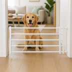 DogBedHouse No-Drill Retractable Dog Gate (Adjustable Width)