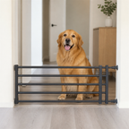 DogBedHouse No-Drill Retractable Dog Gate (Adjustable Width)