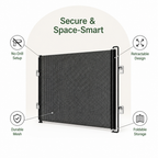 DogBedHouse No-Drill Retractable & Foldable Safety Gate (Up To 49 In)