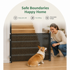 DogBedHouse No-Drill Retractable & Foldable Safety Gate (Up To 49 In)