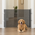 DogBedHouse No-Drill Retractable & Foldable Safety Gate (Up To 49 In)