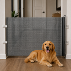 DogBedHouse No-Drill Retractable & Foldable Safety Gate (Up To 49 In)