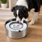 DogBedHouse No-Spill Floating Stainless Steel Dog Bowl