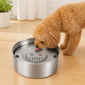 DogBedHouse No-Spill Floating Stainless Steel Dog Bowl