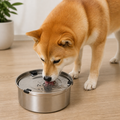 DogBedHouse No-Spill Floating Stainless Steel Dog Bowl
