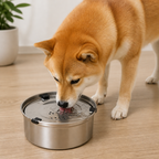 DogBedHouse No-Spill Floating Stainless Steel Dog Bowl