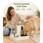 DogBedHouse Non-Electric Dual-Bin Spill-Proof Feeder & Waterer