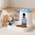 DogBedHouse Non-Electric Dual-Bin Spill-Proof Feeder & Waterer
