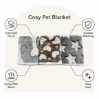 DogBedHouse Non-Shedding Coral Fleece Pet Blanket