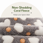 DogBedHouse Non-Shedding Coral Fleece Pet Blanket