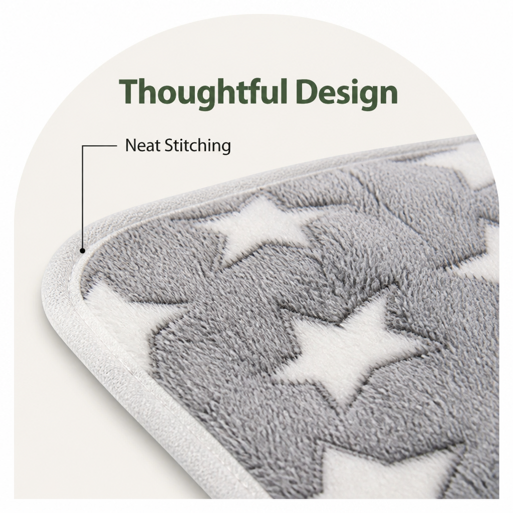 DogBedHouse Non-Shedding Coral Fleece Pet Blanket