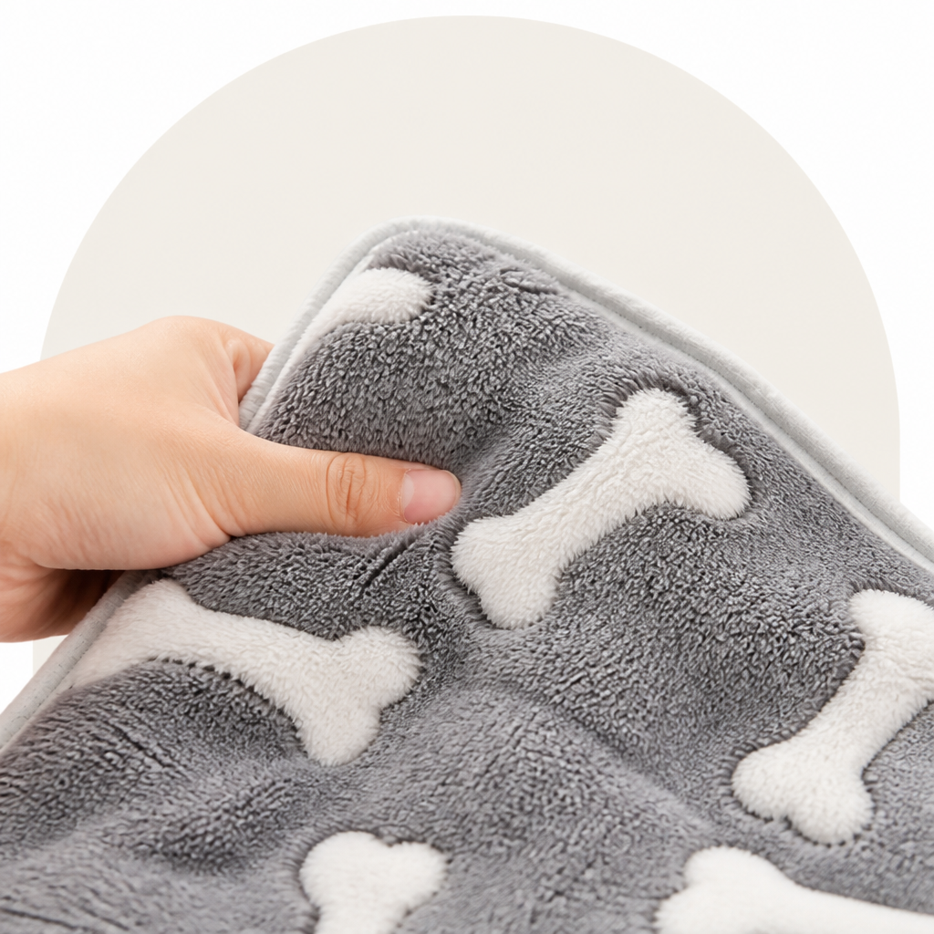 DogBedHouse Non-Shedding Coral Fleece Pet Blanket