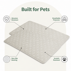 DogBedHouse Anti-Slip & Hair-Resistant Sofa Seat Cover (2-Piece Set)