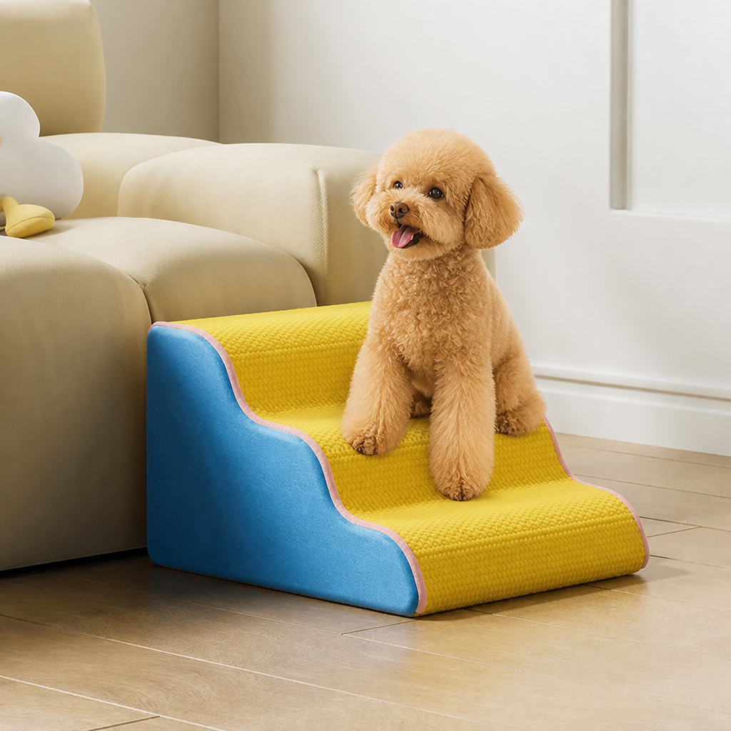 DogBedHouse Non-Slip Lightweight & Portable Dog Stairs (3-5 Steps)