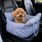 DogBedHouse Non-Slip & Washable Booster Dog Car Seat (Adjustable Safety Straps)