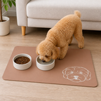 DogBedHouse Non-Slip & Waterproof Personalized Feeding Mat