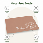 DogBedHouse Non-Slip & Waterproof Personalized Feeding Mat