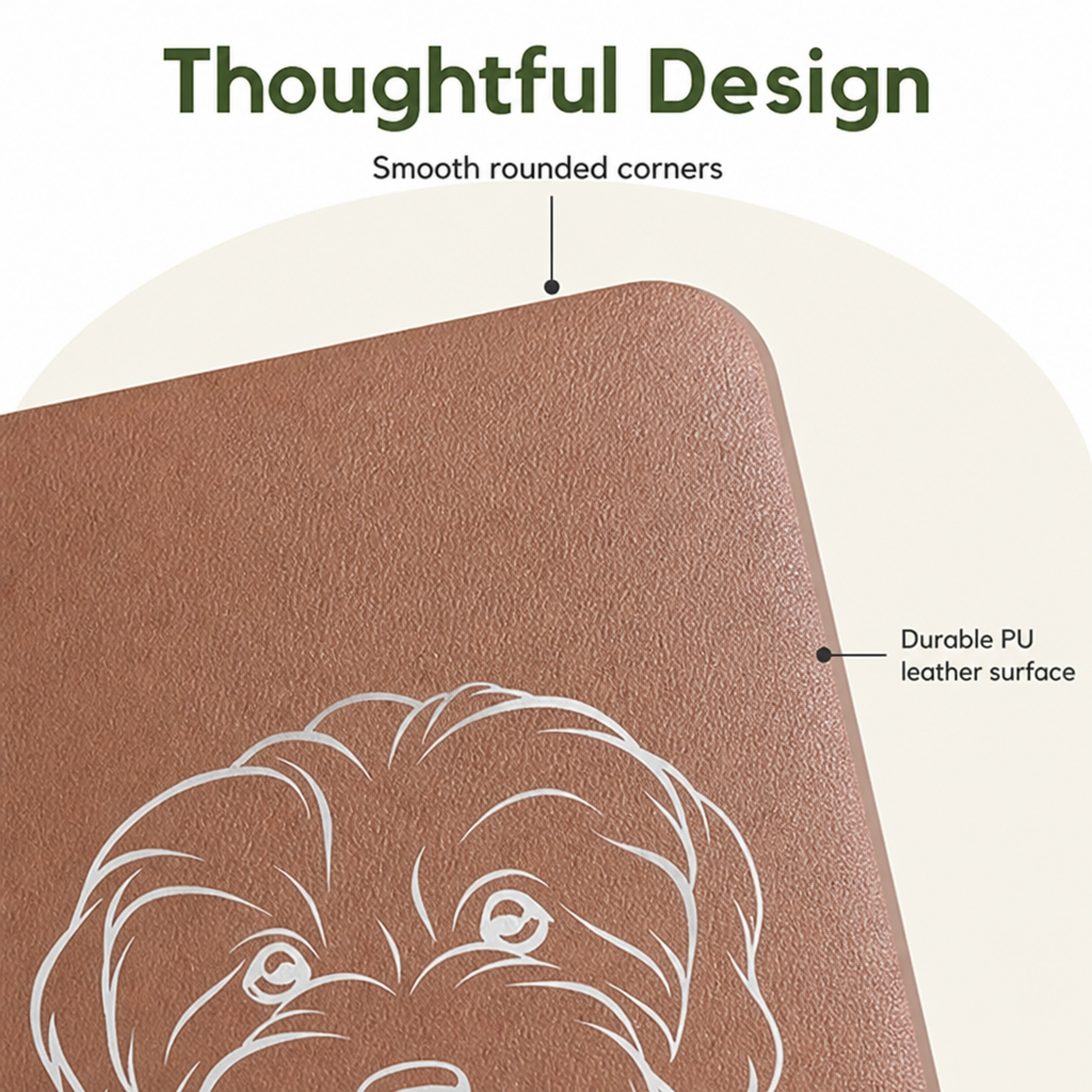 DogBedHouse Non-Slip & Waterproof Personalized Feeding Mat