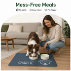 DogBedHouse Non-Slip & Waterproof Personalized Feeding Mat