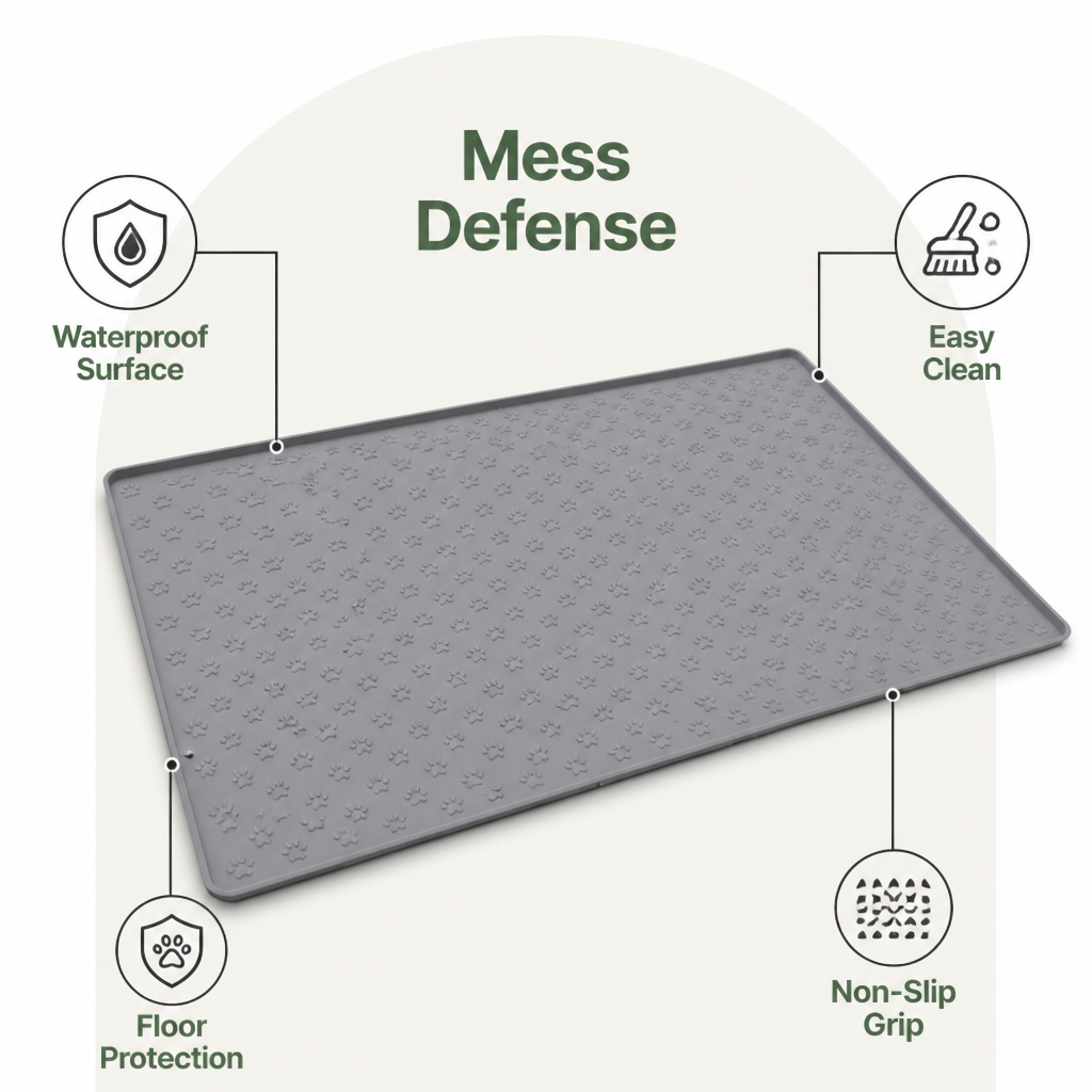 DogBedHouse Non-Slip & Waterproof Silicone Feeding Mat