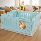 DogBedHouse Non-Toxic HDPE Lockable Dog Playpen (Foldable)