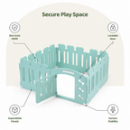 DogBedHouse Non-Toxic HDPE Lockable Dog Playpen (Foldable)