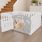 DogBedHouse Non-Toxic HDPE Lockable Dog Playpen (Foldable)