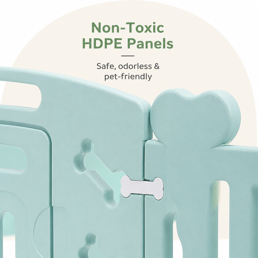 DogBedHouse Non-Toxic Recycled HDPE & Lockable Dog Playpen