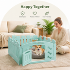 DogBedHouse Non-Toxic Recycled HDPE & Lockable Dog Playpen