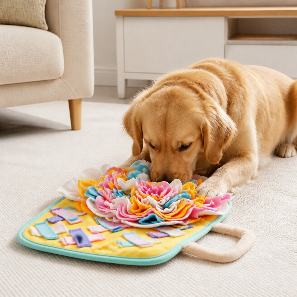 DogBedHouse Nose-Work & Slow-Feeding Snuffle Mat (Machine Washable)