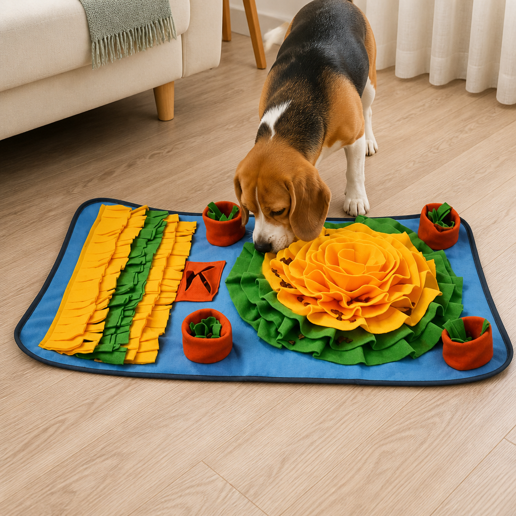 DogBedHouse Nose-Work & Slow-Feeding Snuffle Mat (Machine Washable)