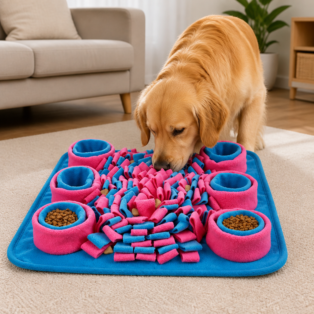 DogBedHouse Nose-Work & Slow-Feeding Snuffle Mat (Machine Washable)