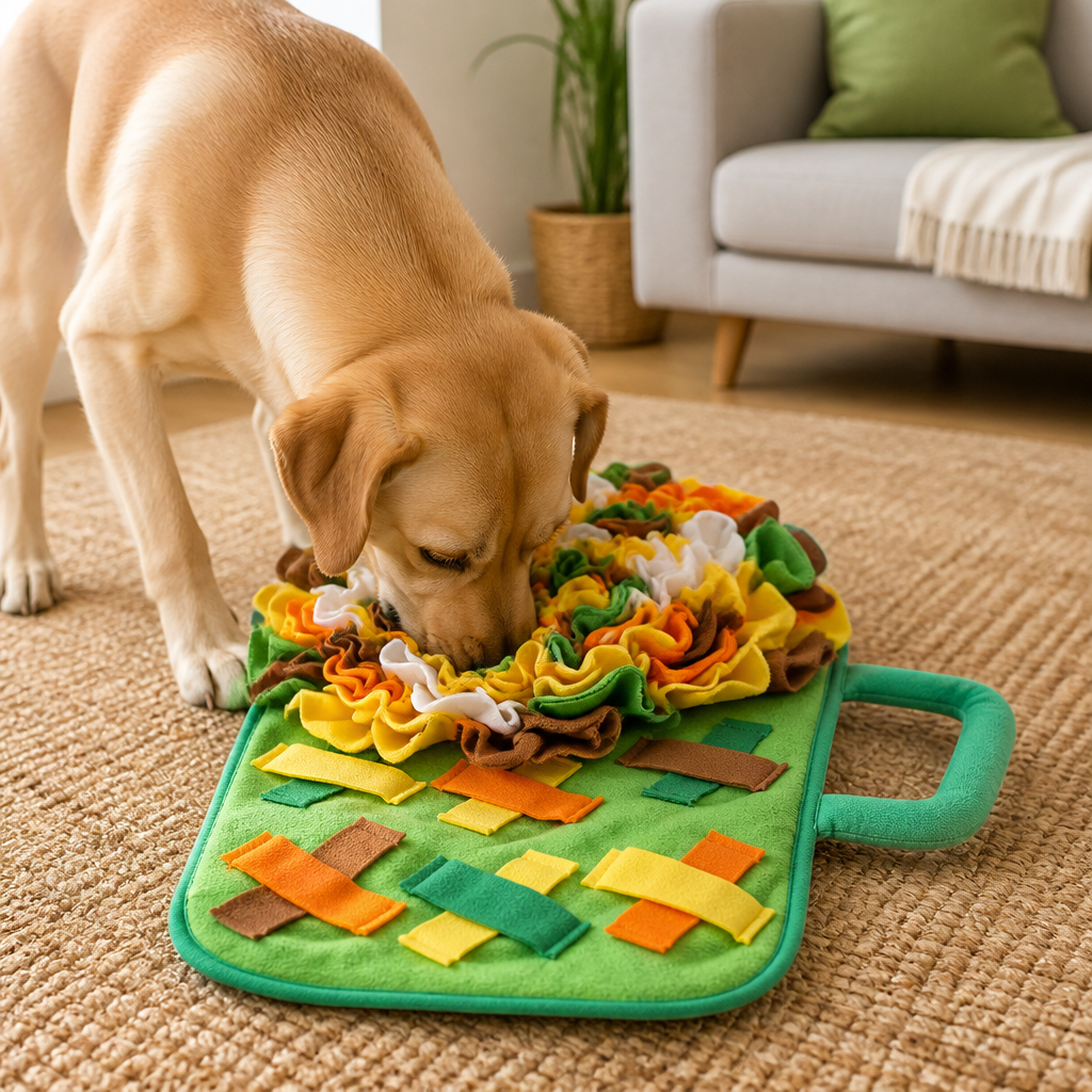 DogBedHouse Nose-Work & Slow-Feeding Snuffle Mat (Machine Washable)
