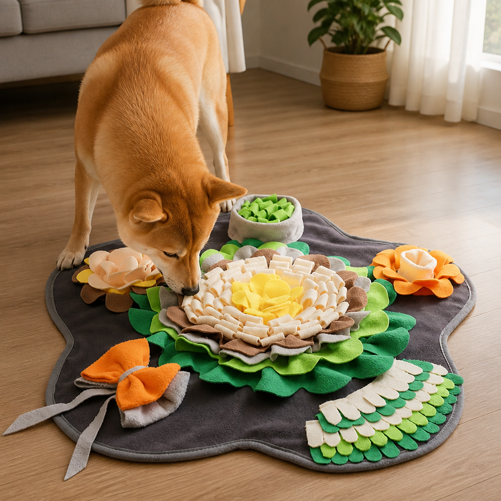 DogBedHouse Nose-Work & Slow-Feeding Snuffle Mat (Machine Washable)
