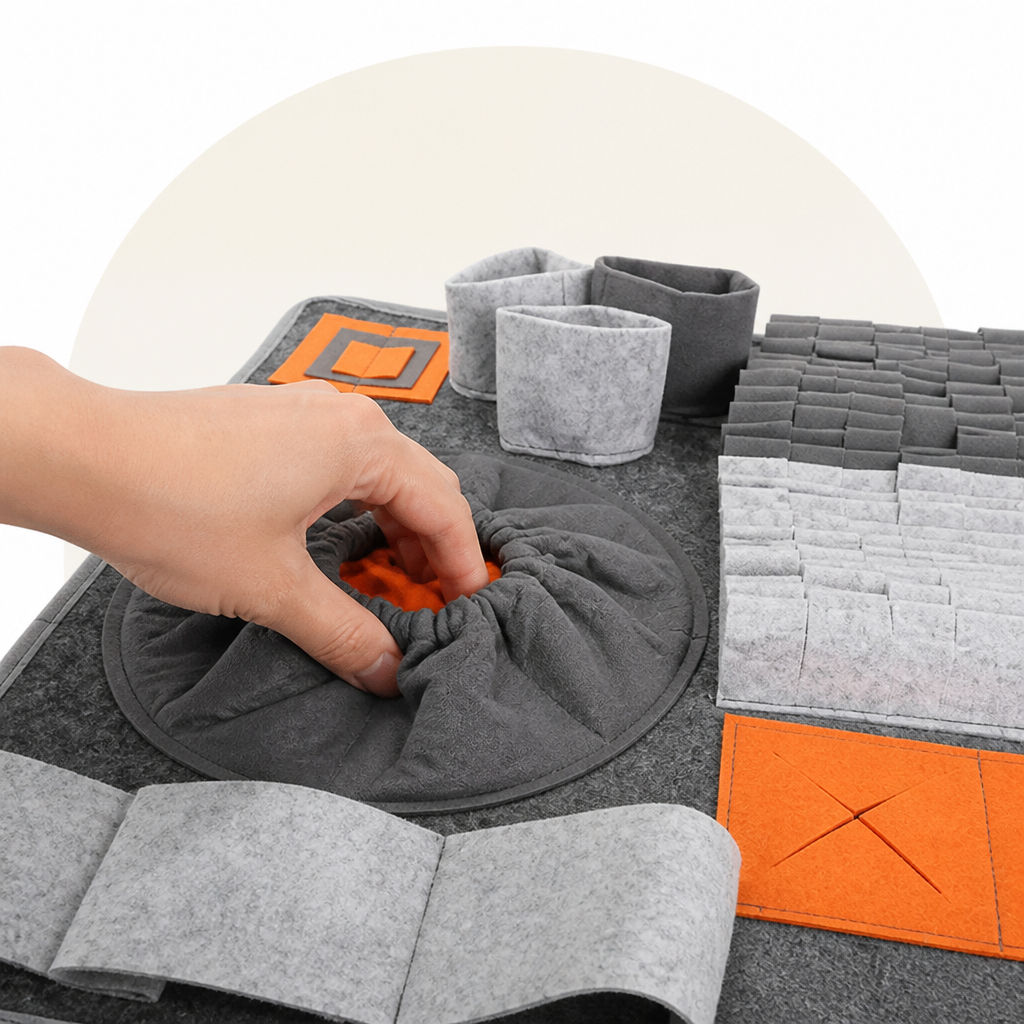 DogBedHouse Nose-Work & Slow-Feeding Snuffle Mat (Machine Washable)
