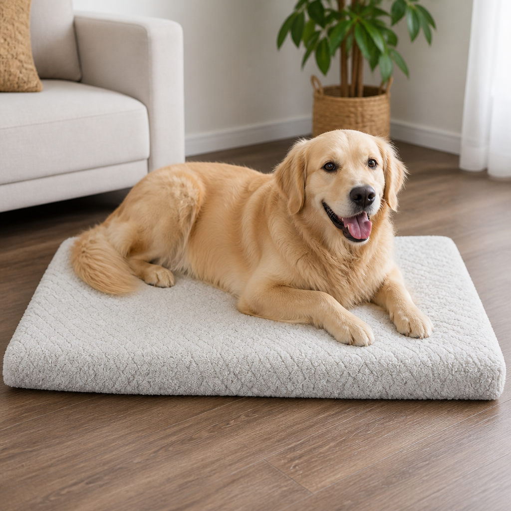 DogBedHouse Orthopedic 3D Foam & Waterproof Dog Bed (Removable Cover)