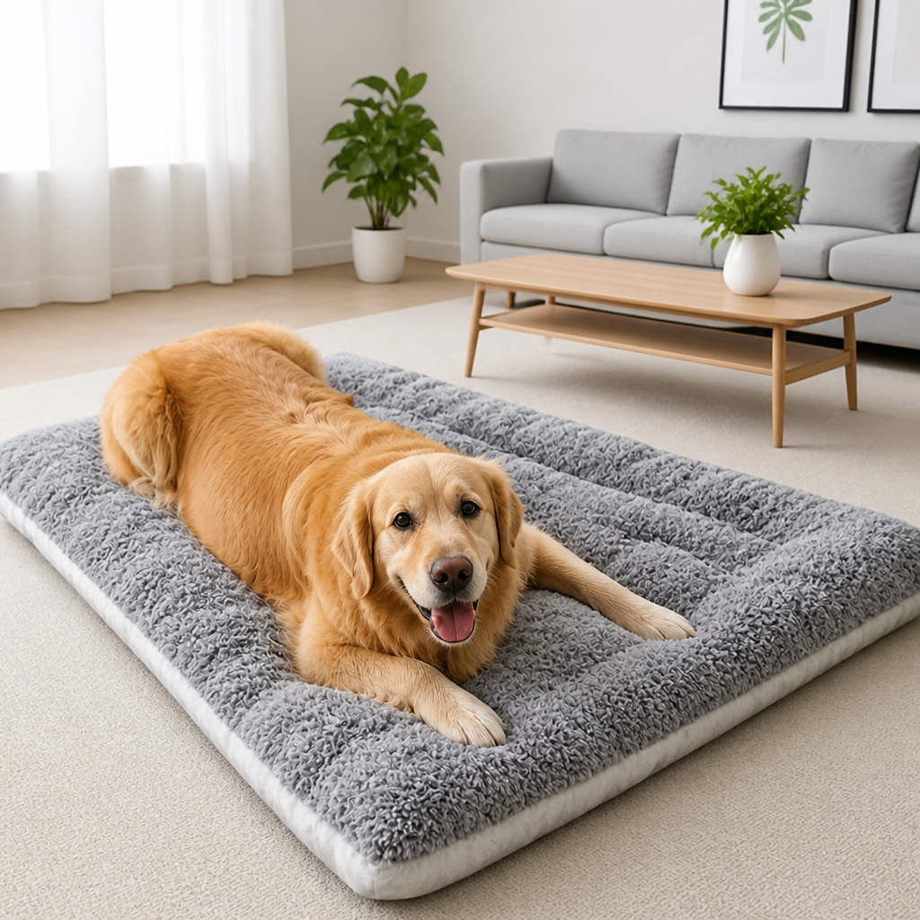 DogBedHouse Orthopedic Cloud-Like Reversible Dog Bed (Machine Washable Cover)