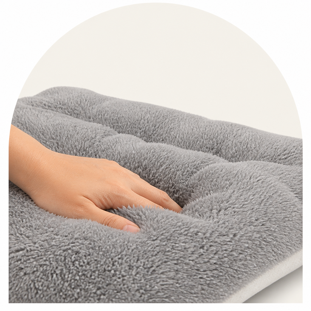 DogBedHouse Orthopedic Cloud-Like Reversible Dog Bed (Machine Washable Cover)