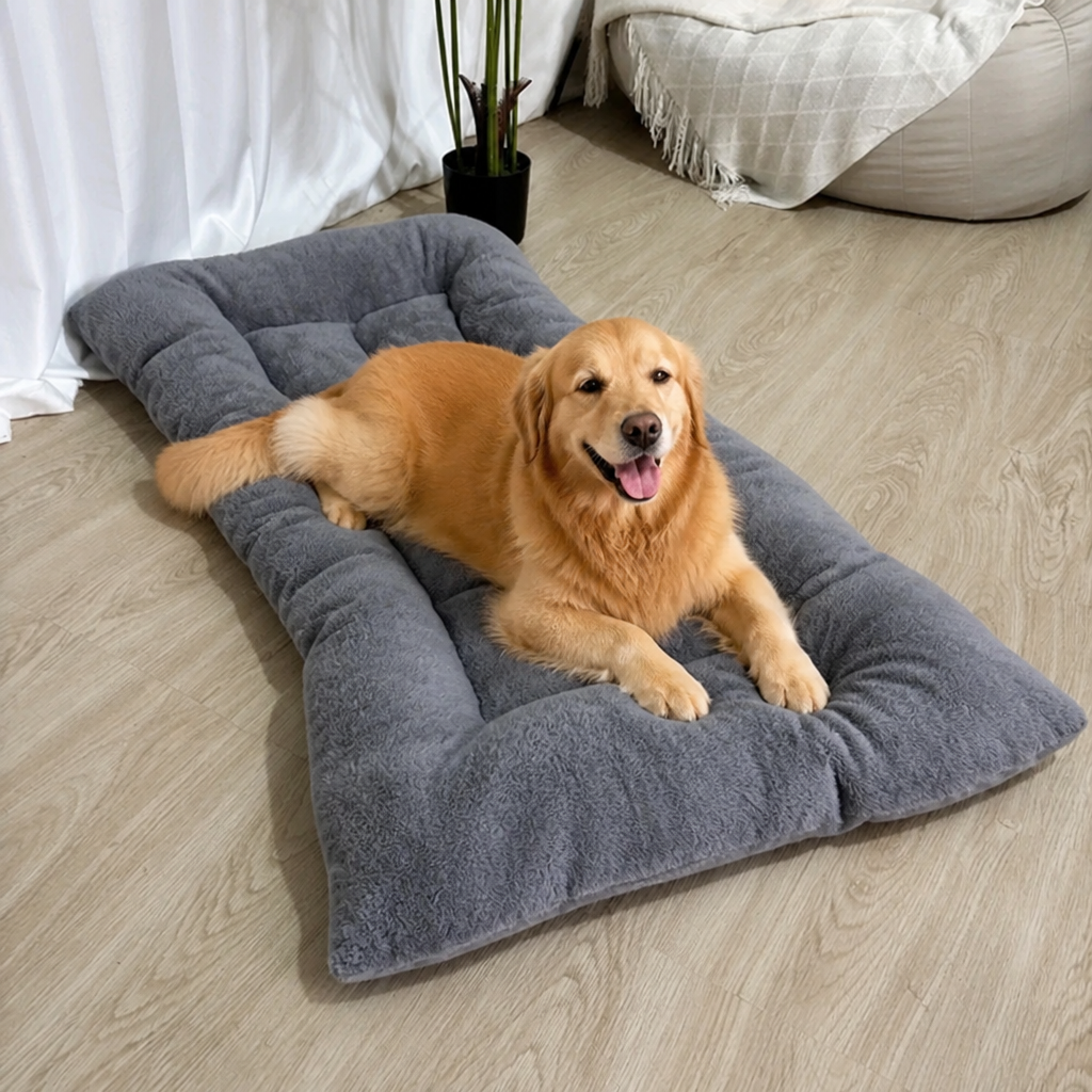 DogBedHouse Orthopedic Cloud-Like Reversible Dog Bed (Machine Washable Cover)