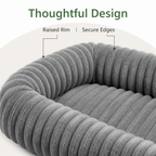 DogBedHouse Orthopedic High-Resilience Plush Dog Bed (Hand-Washable)