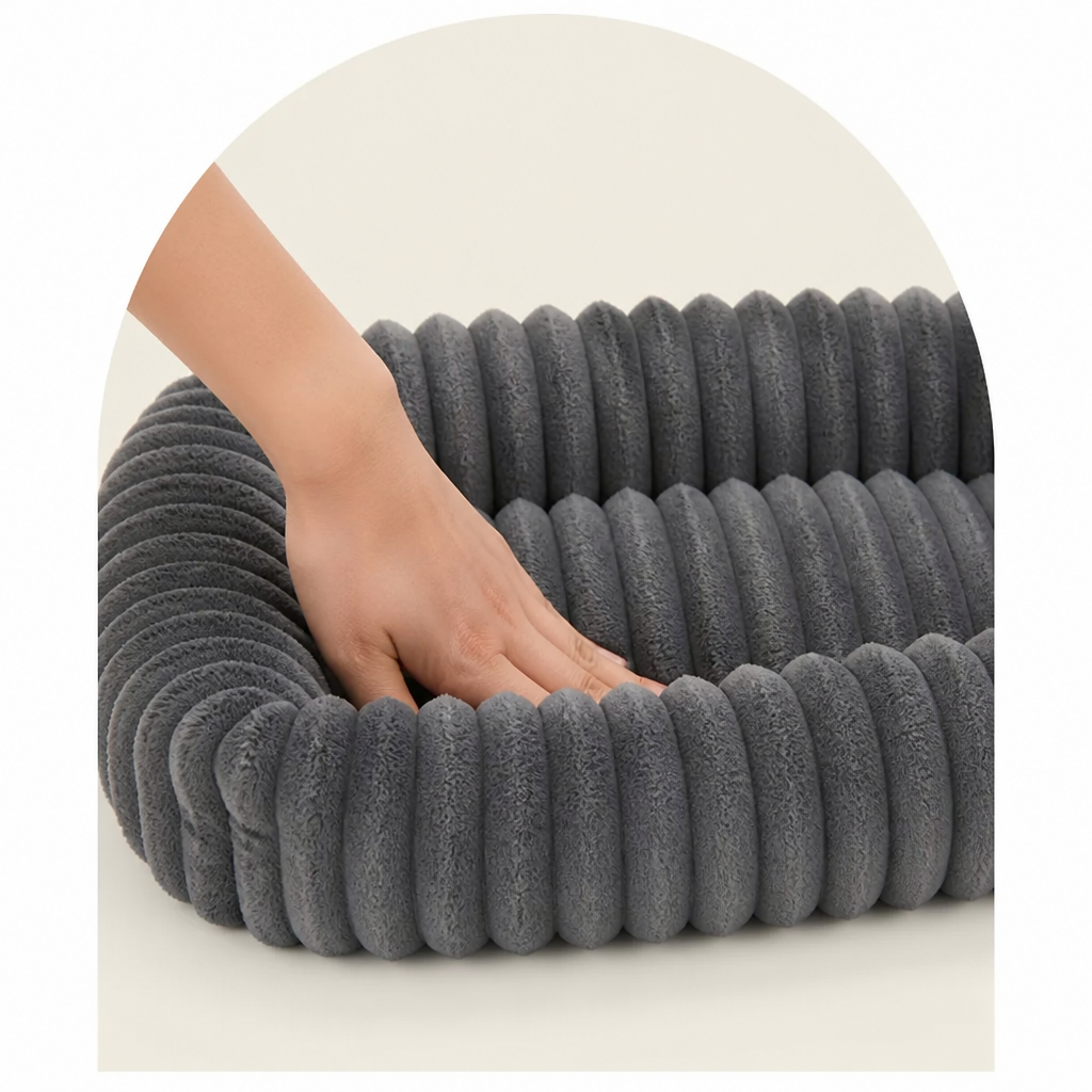 DogBedHouse Orthopedic High-Resilience Plush Dog Bed (Hand-Washable)
