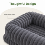 DogBedHouse Orthopedic Memory Foam Bolster Bed (Waterproof Removable Cover)