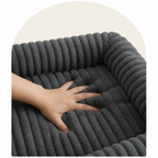 DogBedHouse Orthopedic Memory Foam Bolster Bed (Waterproof Removable Cover)
