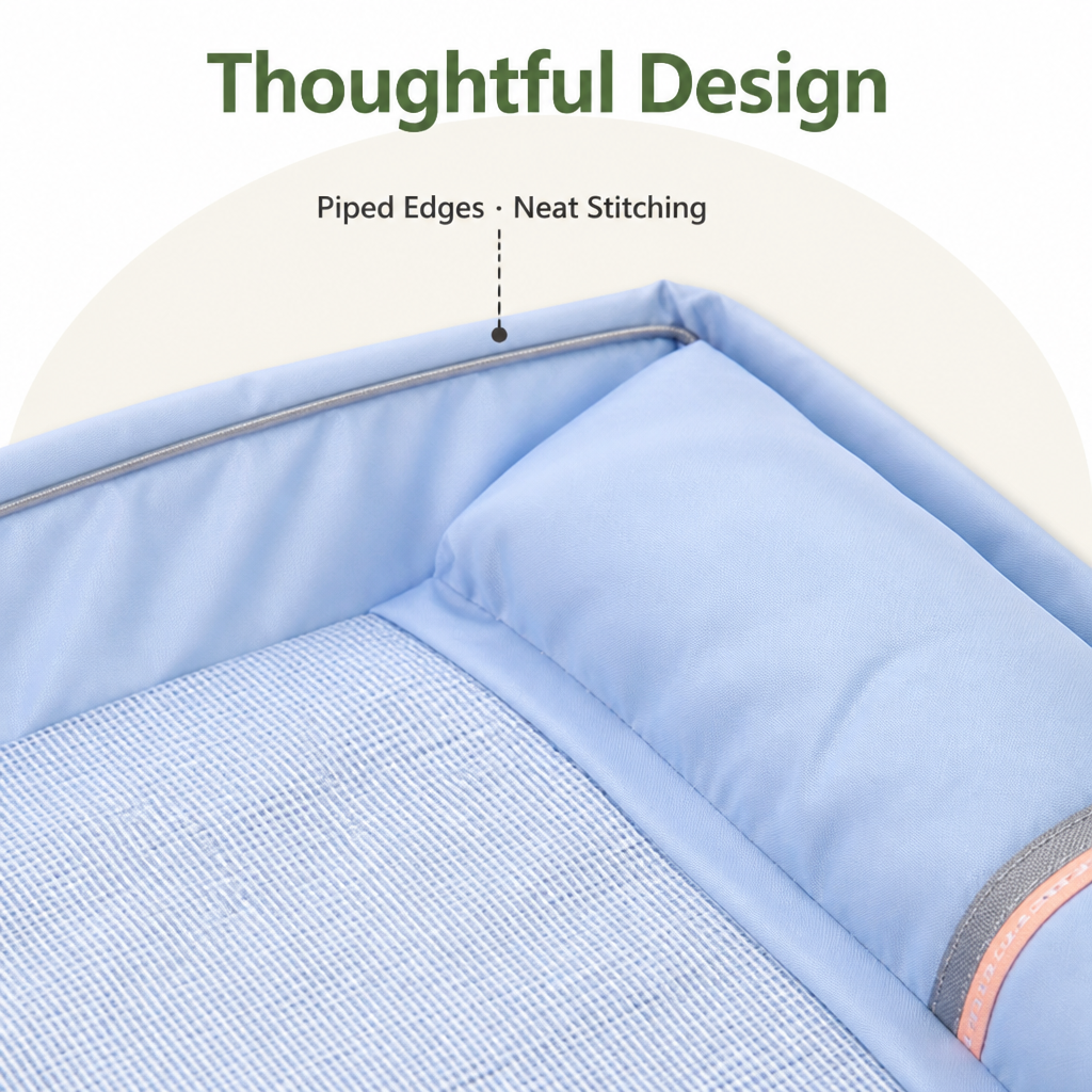 DogBedHouse Orthopedic Memory Foam & Breathable Waterproof Bolster Bed (Removable Cover)