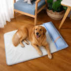 DogBedHouse Orthopedic Memory Foam & Breathable Waterproof Bolster Bed (Removable Cover)