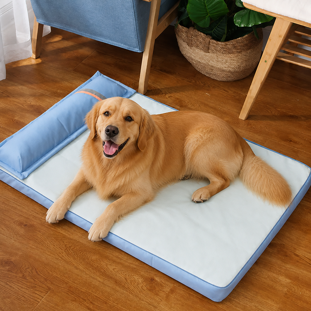 DogBedHouse Orthopedic Memory Foam & Breathable Waterproof Bolster Bed (Removable Cover)
