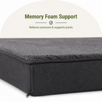 DogBedHouse Orthopedic Memory Foam Dog Bed (Removable Cover & Waterproof Lining)
